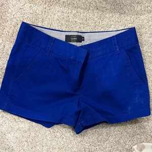 J. Crew Women's Royal Blue Chino Shorts